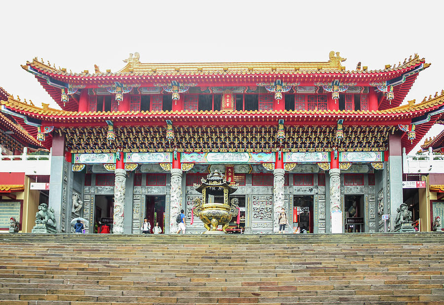 Architecture In Wenwu Temple Located At Sun Moon Lake Taiwan Photograph By Achiraya Juntakoson