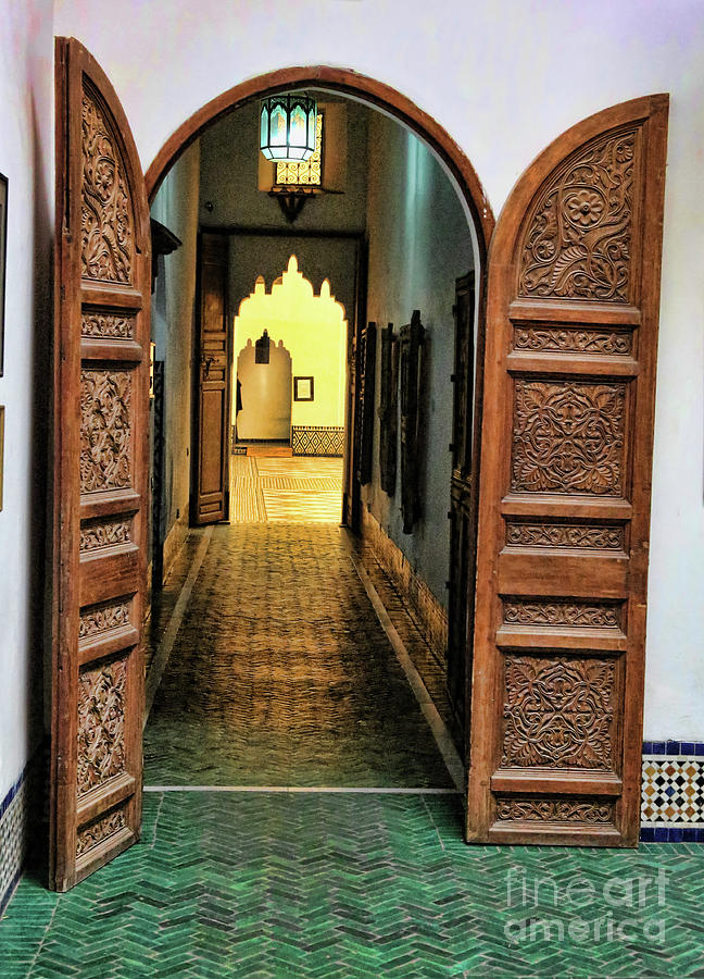 Architecture Moroccan Art  Doors  Digital Art by Chuck Kuhn