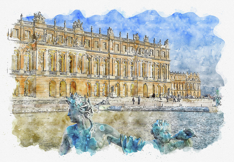 Architecture #watercolor #sketch #architecture #tourism Digital Art by TintoDesigns