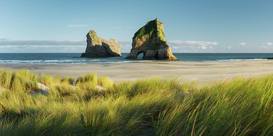 Archway Islands, Wharariki Beach, Tasman, South Island, New Zealand ...