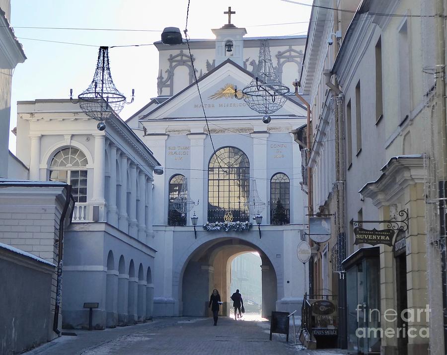 Archway out of Old Town Vilnius Photograph by Margaret Brooks