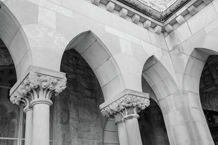 Archways Grayscale Photograph by Mary Anne Delgado