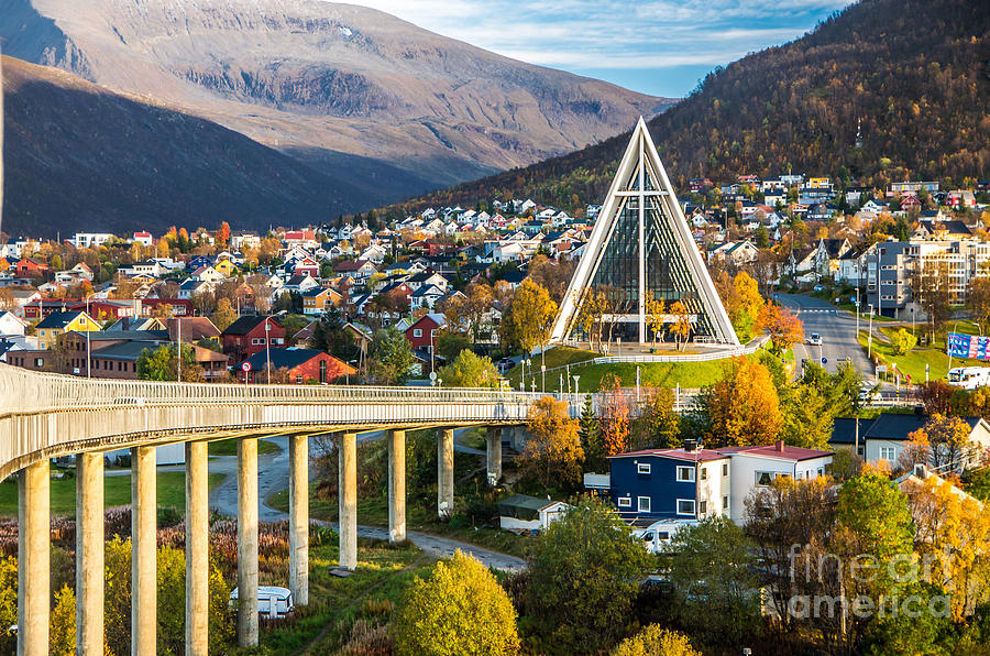 Bride Photograph - Arctic Cathedral In Tromso City In by Mikhail Varentsov Bride Photograph - Arctic Cathedral In Tromso City In by Mikhail Varentsov