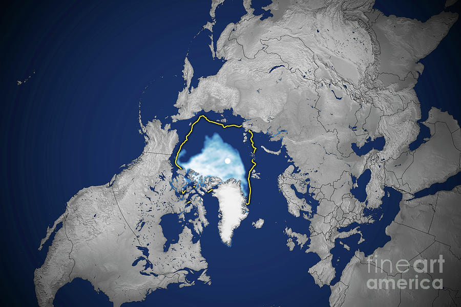 Arctic Ice Minimum Extent Photograph by Science Photo Library Arctic Ice Minimum Extent Photograph by Science Photo Library
