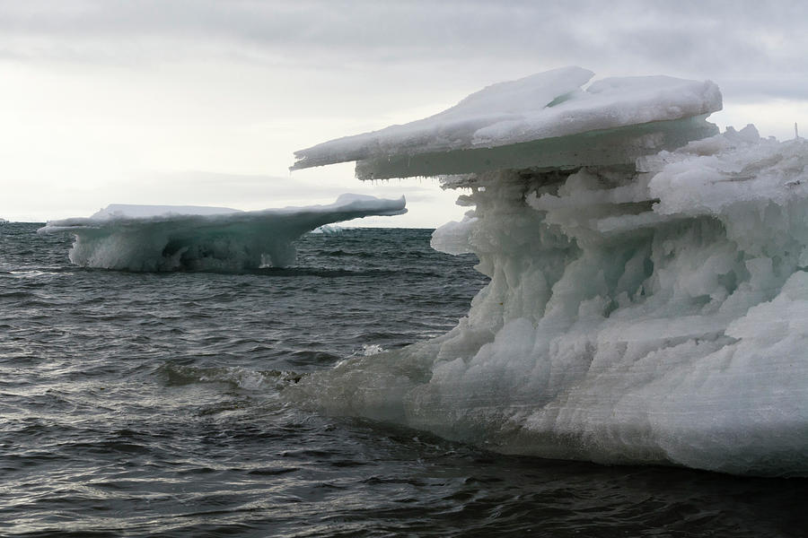 Arctic Ocean Icebergs, Isbjornhamna, Hornsund Bay, Spitsbergen ...