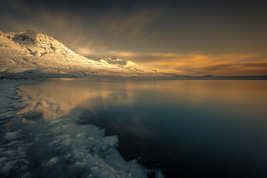 Mountain Photograph - Arctic Sunrise by Haim Rosenfeld
