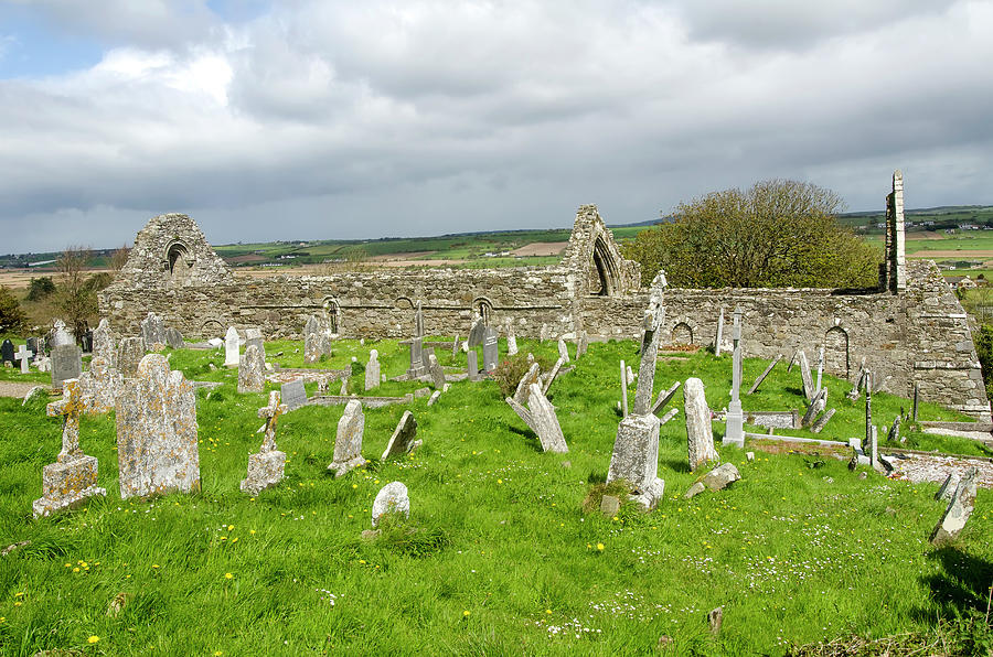 Ardmore Monastery Cemetery, Ireland Photograph by M Timothy Okeefe