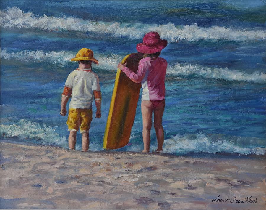 Seashore Painting - Are you ready by Laurie Snow Hein