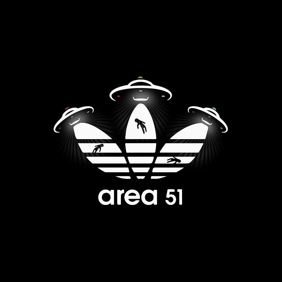 Area 51 X Adidas Digital Art by Capo Monte