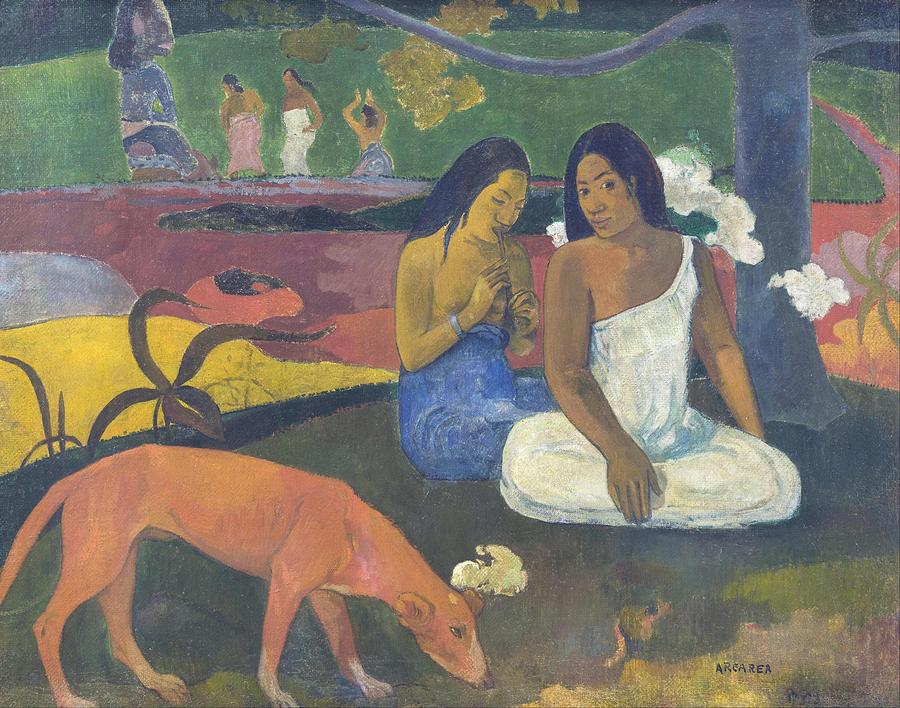 Paul Gauguin Painting - Arearea 1892 by Paul Gauguin