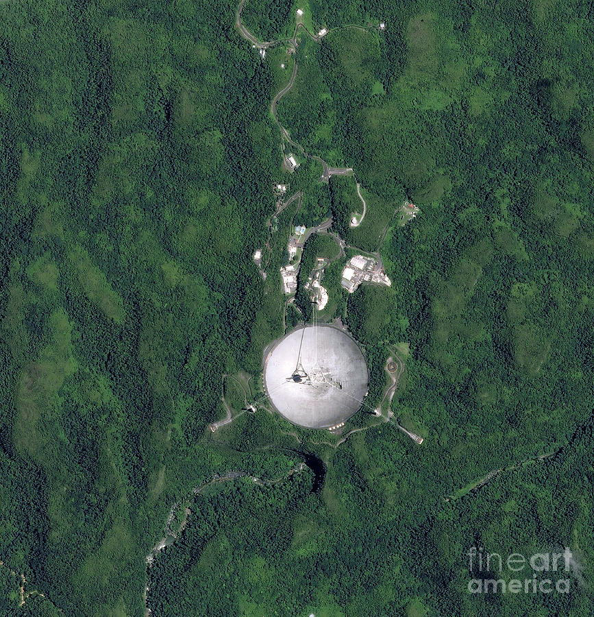Arecibo Observatory Photograph by Airbus Defence And Space / Science Photo Library