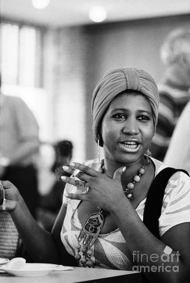 Music Photograph - Aretha Franklin At Newport by The Estate Of David Gahr