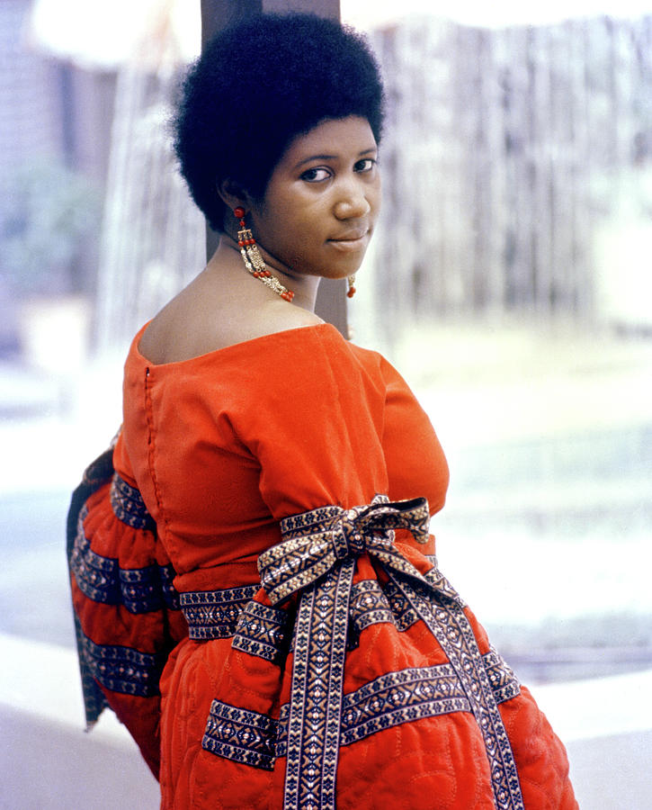 Aretha Franklin Color Portrait Photograph by Michael Ochs Archives