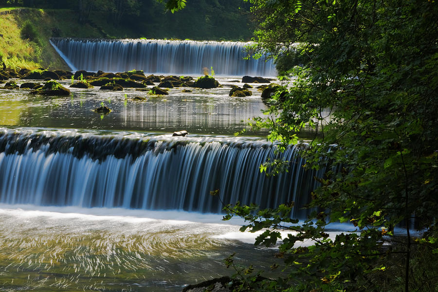 Areuse River Waterfall Photograph by Lucynakoch