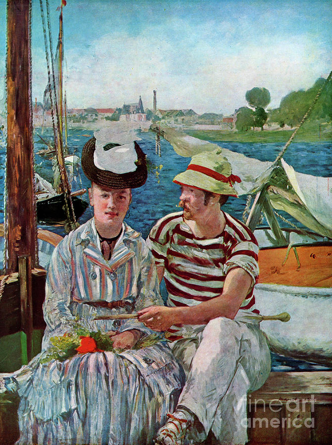 Argenteuil, 1874.artist Edouard Manet Drawing by Print Collector