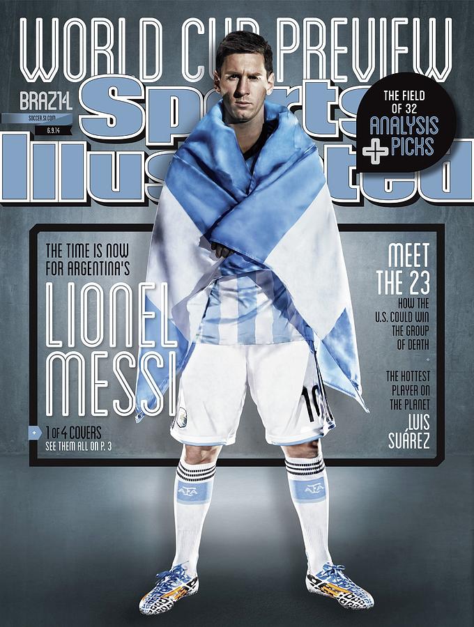 Argentina Lionel Messi, 2014 Fifa World Cup Preview Issue Sports Illustrated Cover Photograph by Sports Illustrated