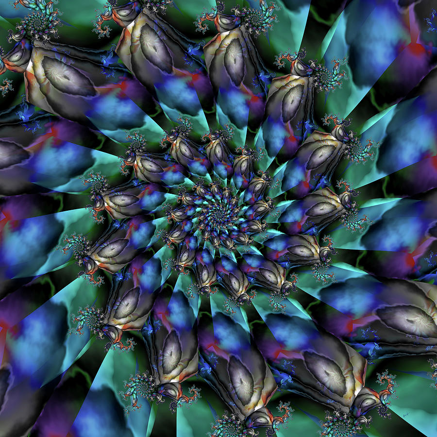 Peacock Digital Art - Argus by Fractalicious