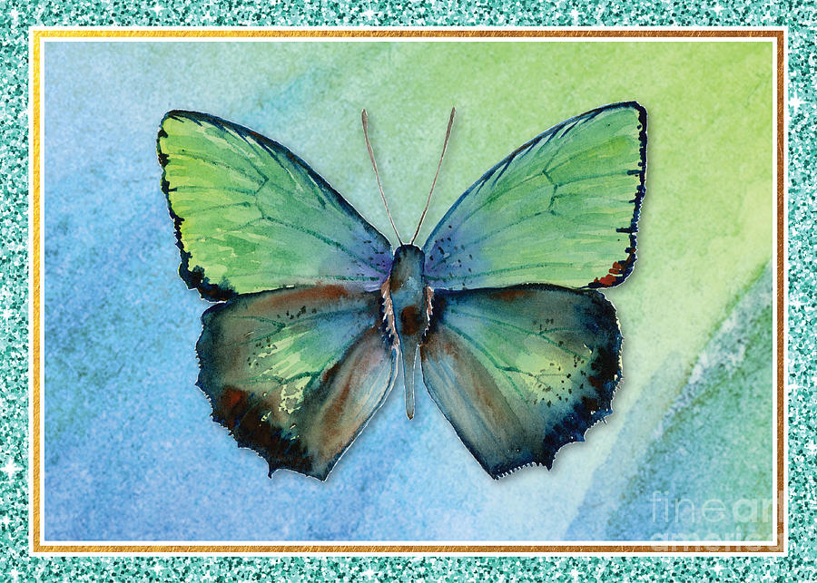 Arhopala Aurea Butterfly Painting