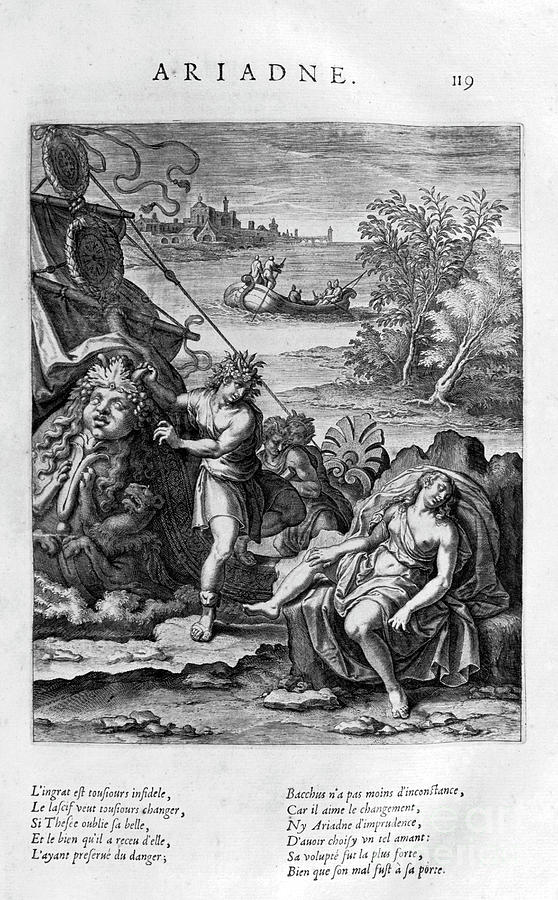 Ariadne, 1615. Artist Leonard Gaultier Drawing by Print Collector