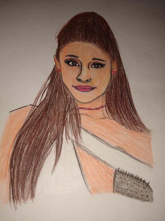 Ariana Grande Drawing Image - Drawing Skill