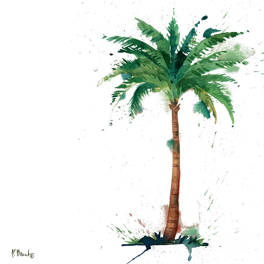 Arianna Palms IV - White Painting by Paul Brent - Fine Art America