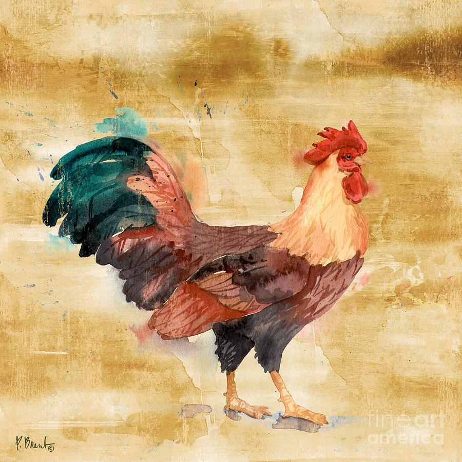 Arianna Rooster I Painting By Paul Brent - Fine Art America