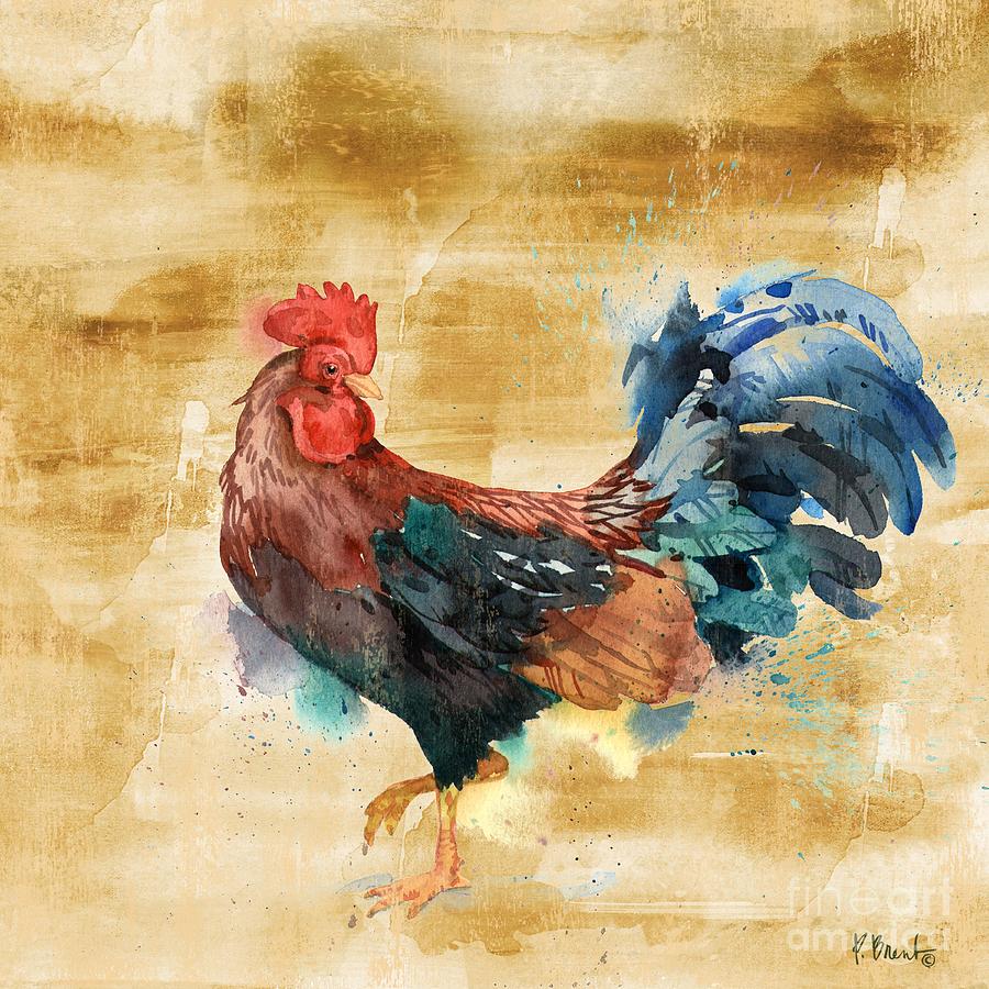 Arianna Rooster II Painting by Paul Brent - Fine Art America