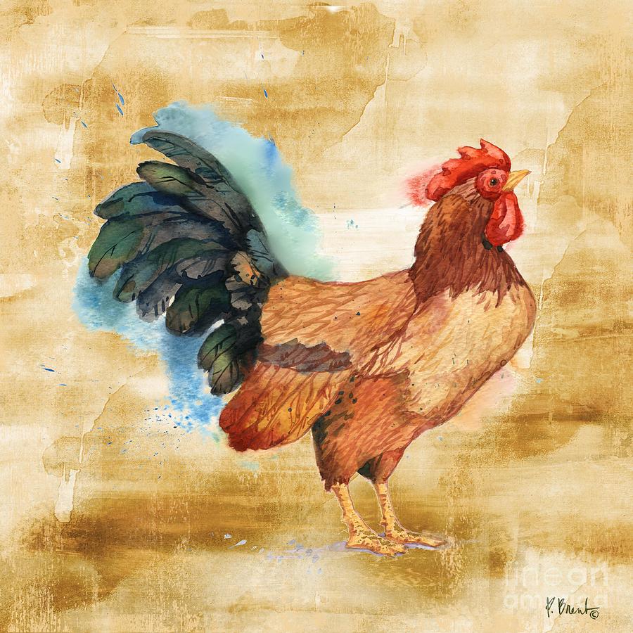 Arianna Rooster III Painting by Paul Brent - Fine Art America