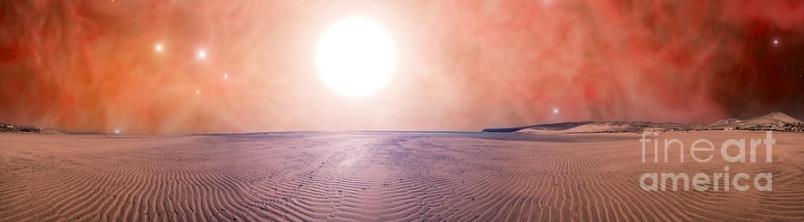 Science Fiction Photograph - Arid Exoplanet by Wladimir Bulgar/science Photo Library