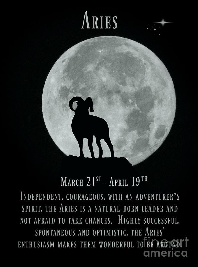 Aries March 21st Through April 29th. Zodiac Sign of the Ram