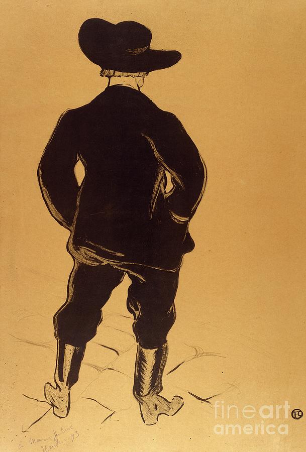 Aristide Bruant In Mirliton, 1893 By Henri De Toulouse Lautrec Drawing by Henri De Toulouse-lautrec