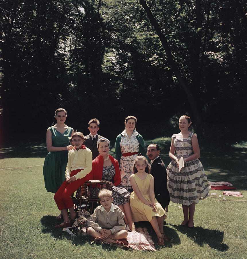 Aristocratic Family Photograph by Slim Aarons