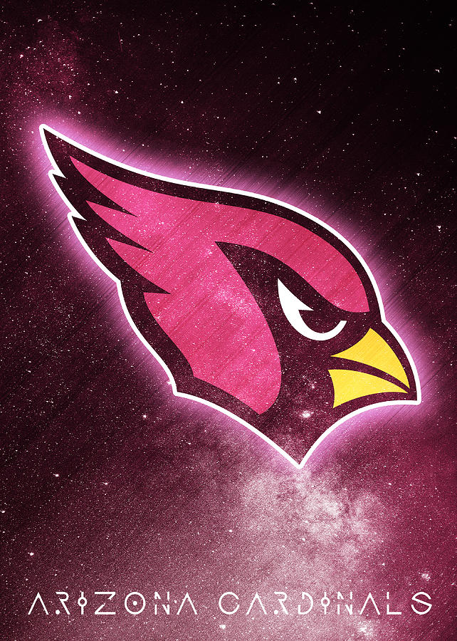 Arizona Cardinals Galaxy Logo Art by William Ng