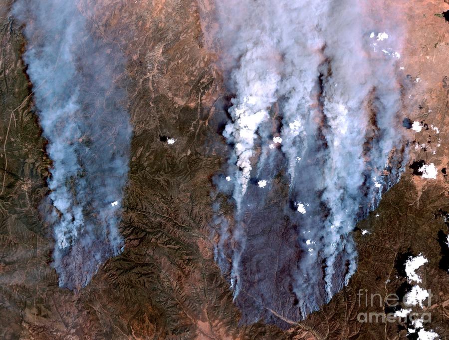 Arizona Forest Fires Photograph by Nasa/science Photo Library