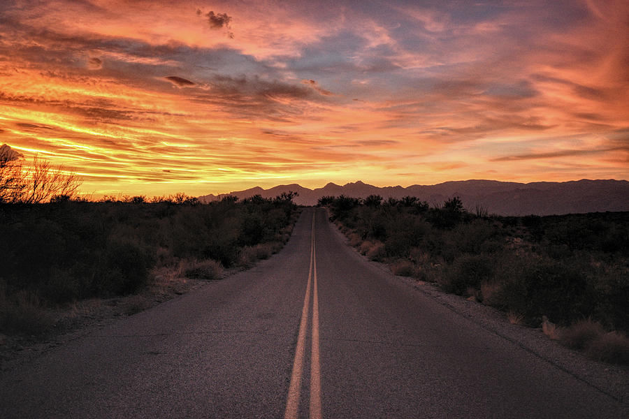 Arizona Highways Sunset Photograph by Chance Kafka - Fine Art America