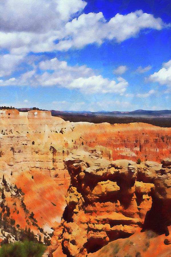 Arizona Landscape - 06 Painting by AM FineArtPrints