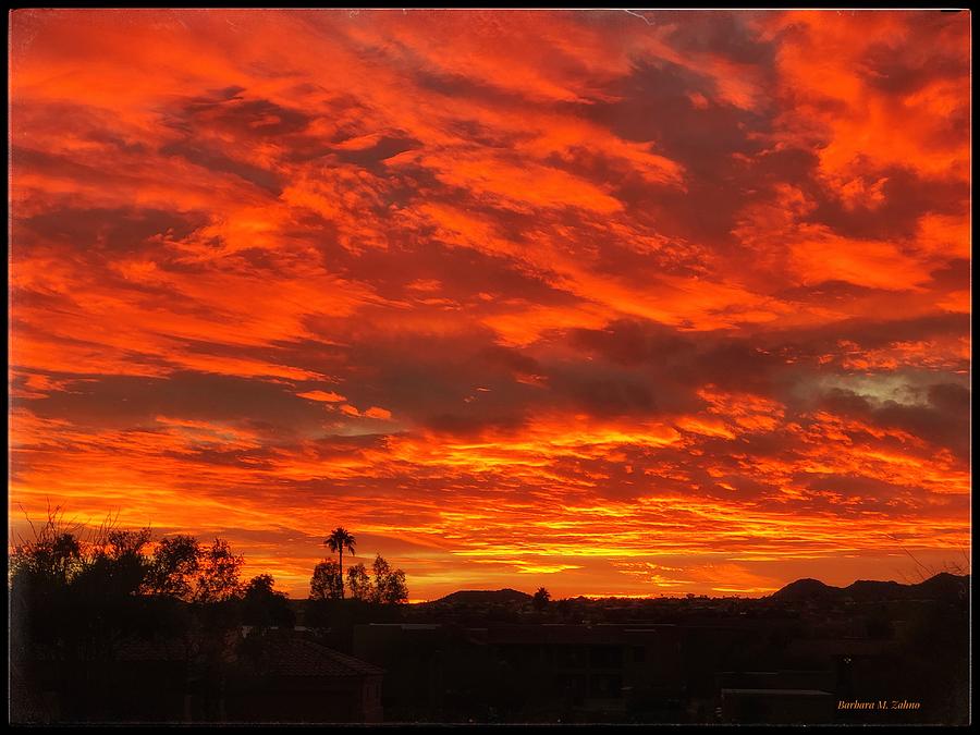 Arizona Sky on Fire Photograph by Barbara Zahno