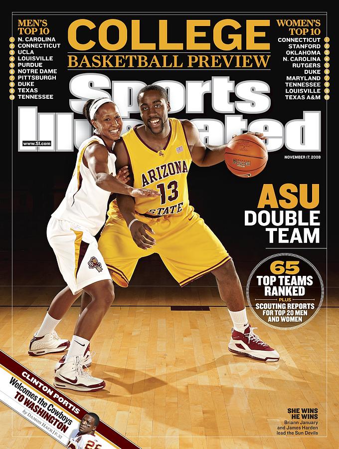 Arizona State University Briann January And James Harden Sports Illustrated Cover Photograph by Sports Illustrated