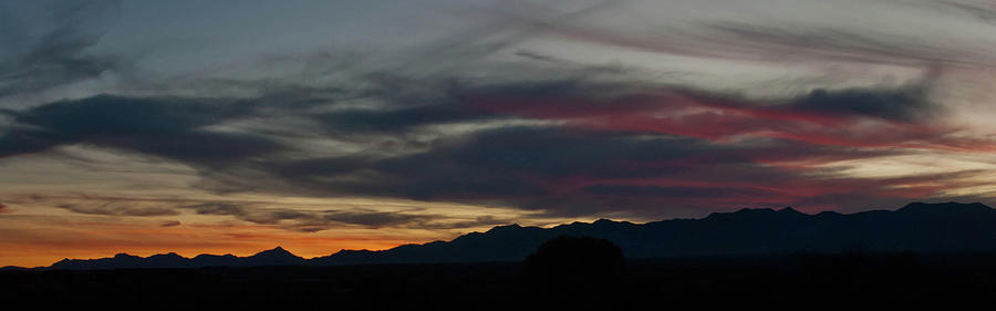 Arizona Sunset Panorama Photograph by Cascade Colors