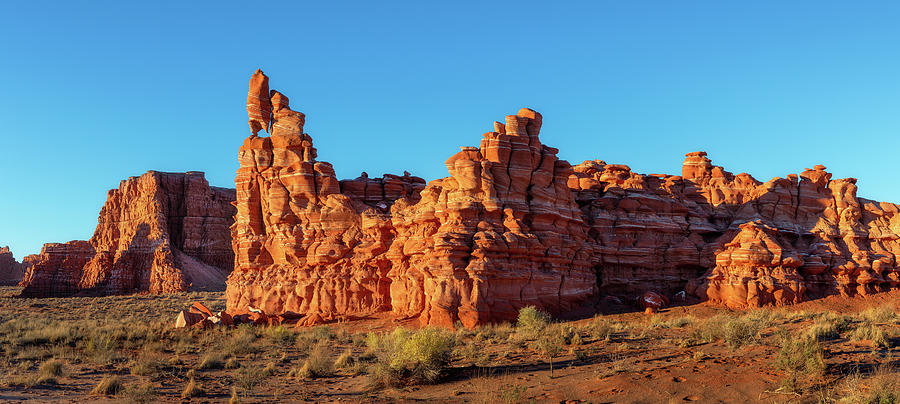 Arizonas Weird Landscape Panorama Photograph by Alex Mironyuk