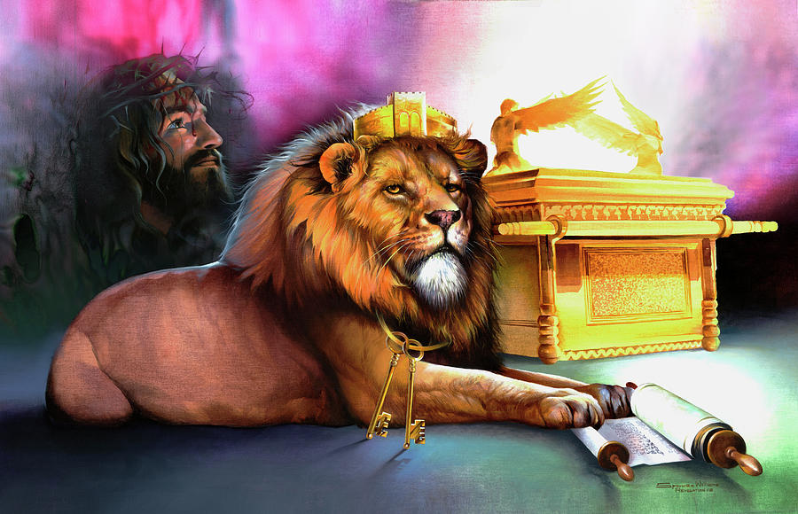 Lion Mixed Media - Ark Of Covenant by Spencer Williams