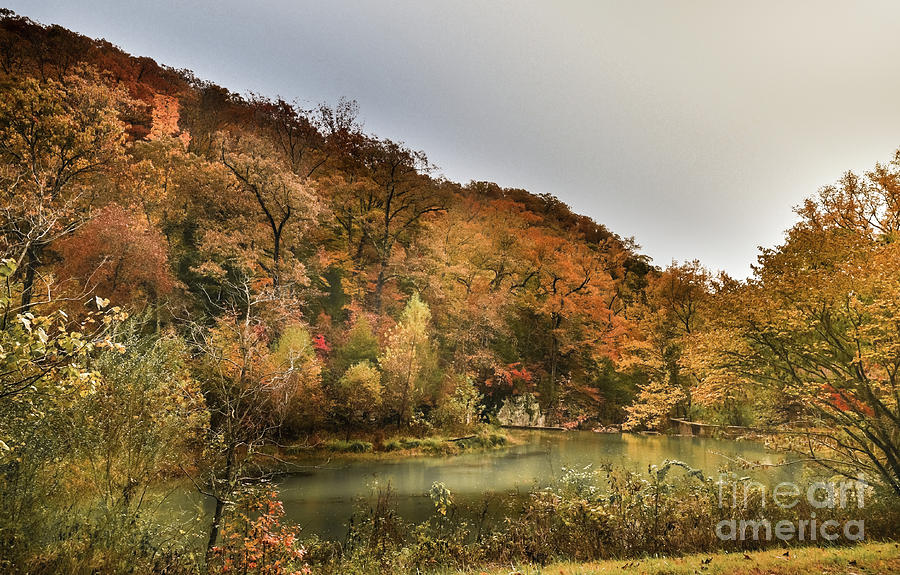 Arkansas Autumn By the Creek Photograph by Robert Frederick