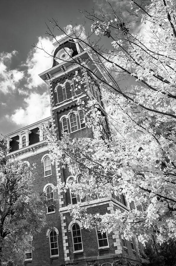 Arkansas Old Main Black and White - Fayetteville Photograph by Gregory ...