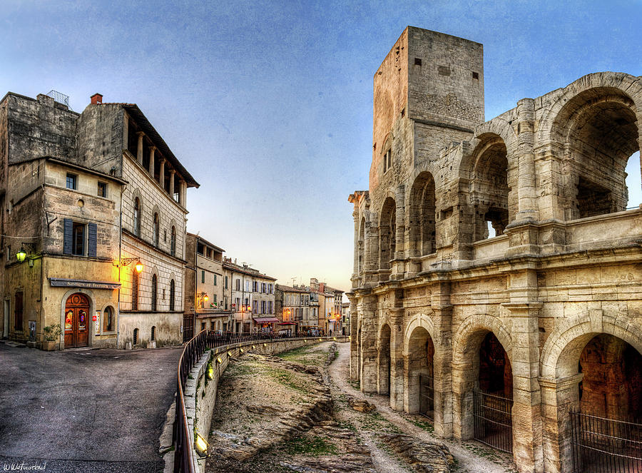 Arles streets and arena - Vintage version Photograph by Weston Westmoreland