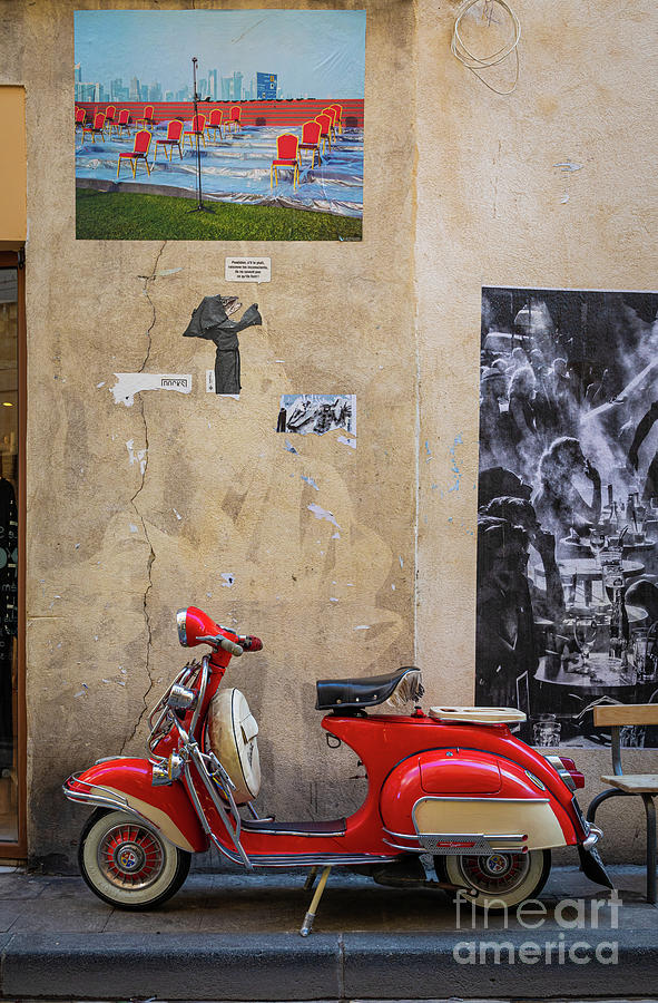 Arles Vespa Photograph by Inge Johnsson