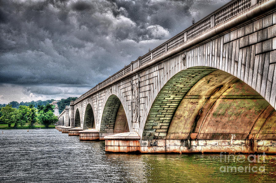 Transportation Photograph - Arlington Memorial Bridge by Deborah Klubertanz