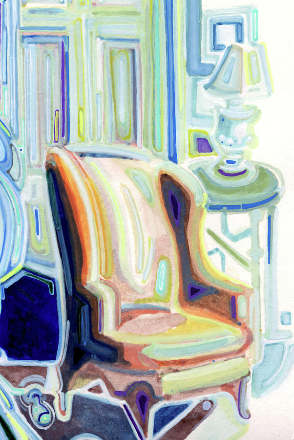 Lamp Painting - Armchair by Josh Byer