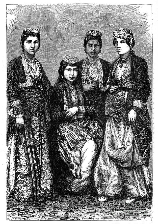 Armenian Ladies, C1890 Drawing by Print Collector