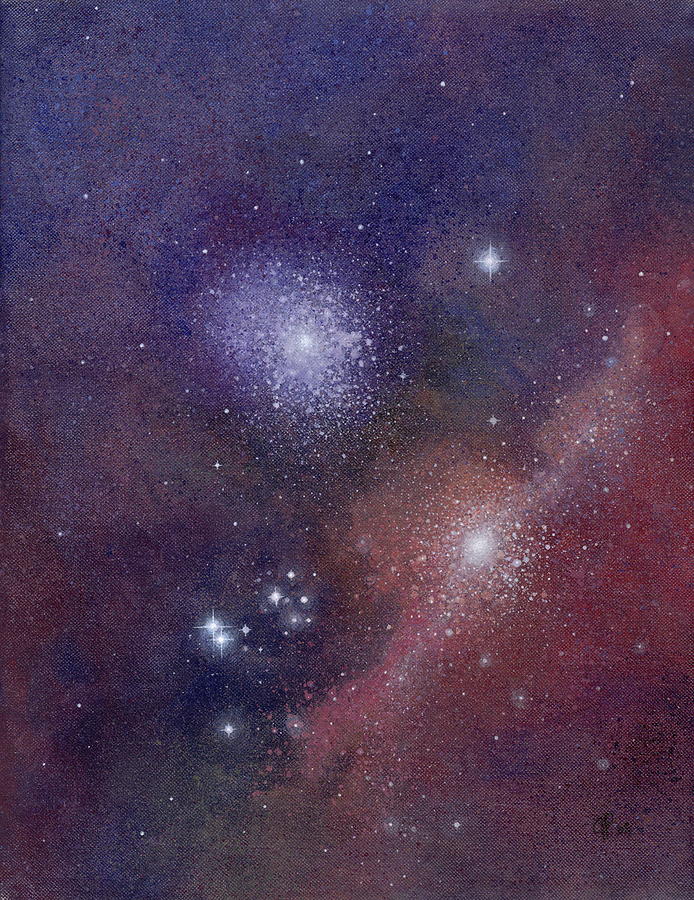 Space Painting - Arms and Heart Wide Open by Jana Parkes