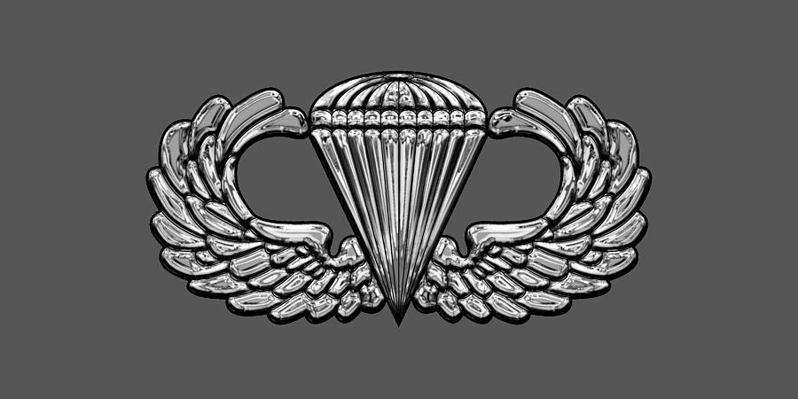 Army Airborne Wings Digital Art by Mike Harris